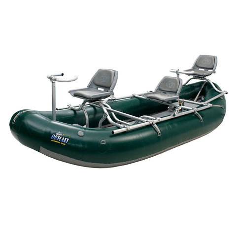 Outcast PAC 1300 Self-Bailing Raft Green No Oars