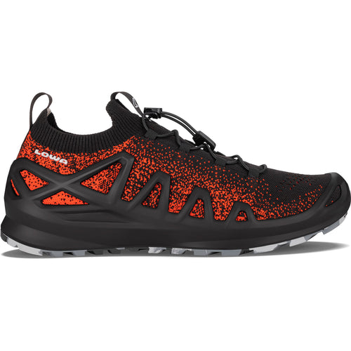 Lowa Men's Fusion 2 Lo Hiking Shoe Black/Red Side
