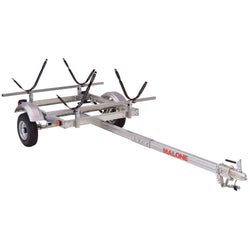 Malone EcoLight 2-Boat J-Rack Kayak Trailer Package angle