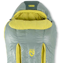 Nemo Women's Riff 30-Degree Down Sleeping Bag in Dorado/Lichen front