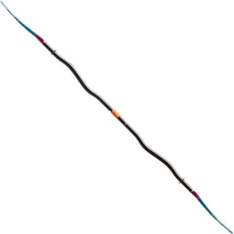 Aqua Bound Whiskey Fiberglass Bent Shaft 2-Piece Kayak Paddle in Northern Lights full profile