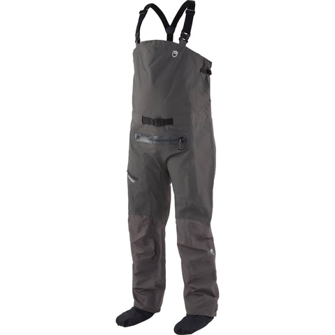 NRS Sidewinder Dry Bibs in Dark Shadow left