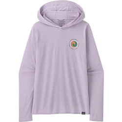Patagonia Women's Cap Cool Daily Graphic Hoody in Unity Fitz: Foxglove Purple front
