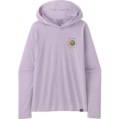 Patagonia Women's Cap Cool Daily Graphic Hoody in Unity Fitz: Foxglove Purple front