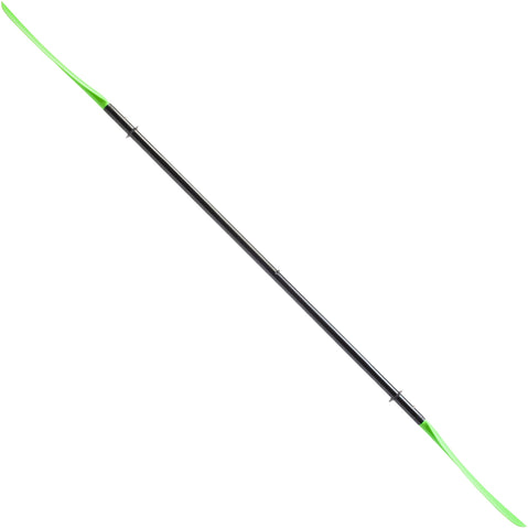 Aqua-Bound Manta Ray Fiberglass 4-Piece Kayak Paddle in Electric Green side angle