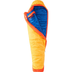 Marmot Kid's Trestles Elite Eco 30 Degree Synthetic Sleeping Bag in Solar/Red Sun open
