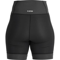 NRS Women's HydroSkin 0.5 Shorts in Black/Graphite back