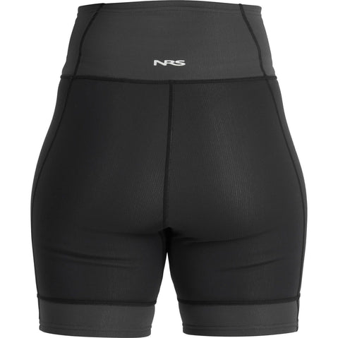 NRS Women's HydroSkin 0.5 Shorts in Black/Graphite back
