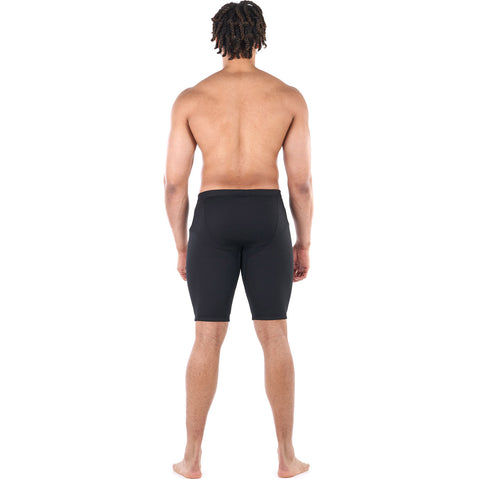Level Six Men's Lunch Box Neoprene Shorts in Black back