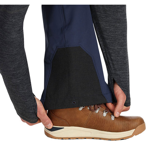 Outdoor Research Men's Cirque II Pants in Naval Blue scuff guard