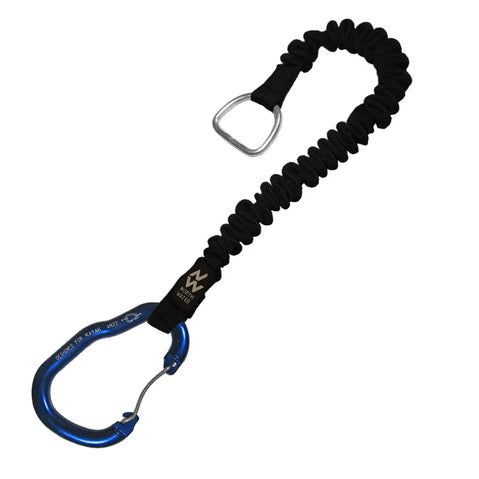 Nort Water Pig Tail - Paddle Carabiner, Wire Gate  (22kN), Black