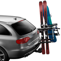 Thule Tram Ski/Snowboard Hitch Rack with ski snowboard loaded