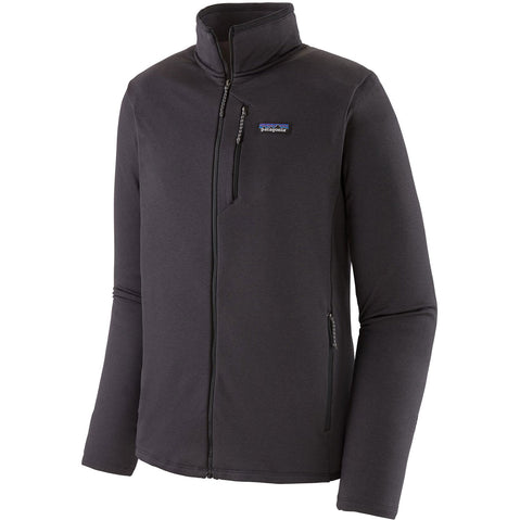 Patagonia Men's R1 Daily Jacket in Ink Black/Black X-Dye angle