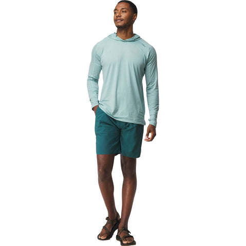 NRS Men's Eddyline Shorts in Spruce model front