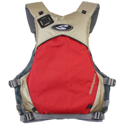 Stohlquist Men's Drifter Lifejacket (PFD) in deep red back