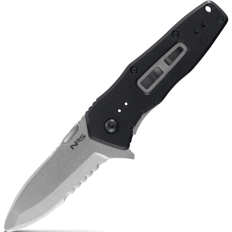 NRS Lotic Knife in Black blade open