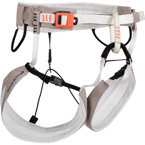 Mammut Zephir Altitude Rock Climbing Harness in Cliff White front