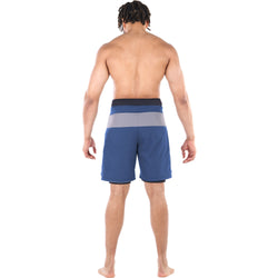 Level Six Men's Pro Guide Neoperene Lined Shorts in Deep Blue back