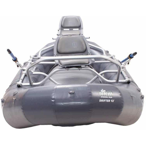 Outcast OSG Drifter 13 Self-Bailing Raft in Gray top
