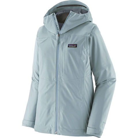 Patagonia Women's Boulder Fork Rain Jacket in Fleck Blue