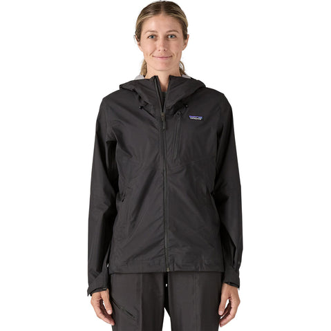 Patagonia Women's Granite Crest Rain Jacket in Black model front