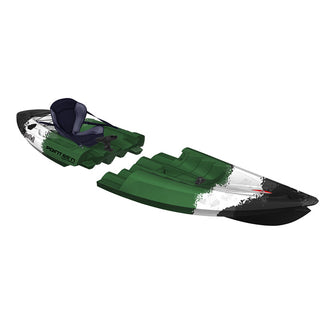 Point 65 N Tequila! GTX Solo Angler Modular Kayak in Green Cammo angle
