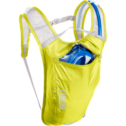 Camelbak Classic Light 70 oz. Hydration Backpack in Safety Yellow/Silver front pocket