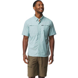 NRS Men's Gear Short Sleeve Shirt in Aquifer model front