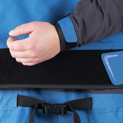 Level Six Women's Freya Dry Suit Crater Blue wrist gasket