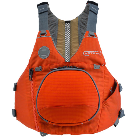 Astral Sturgeon Fishing Lifejacket (PFD) in Burnt Orange front