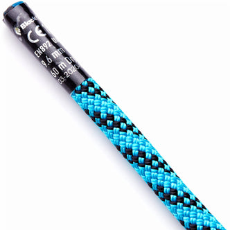 Black Diamond 9.6 Bi-Pattern Climbing Rope in Blue angle