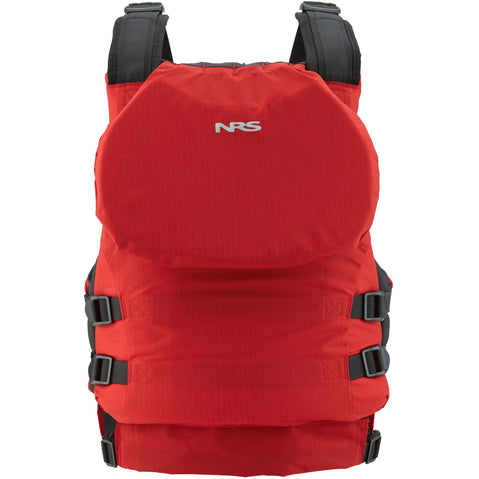 NRS Big Water V Rafting Lifejacket (PFD) in Red back