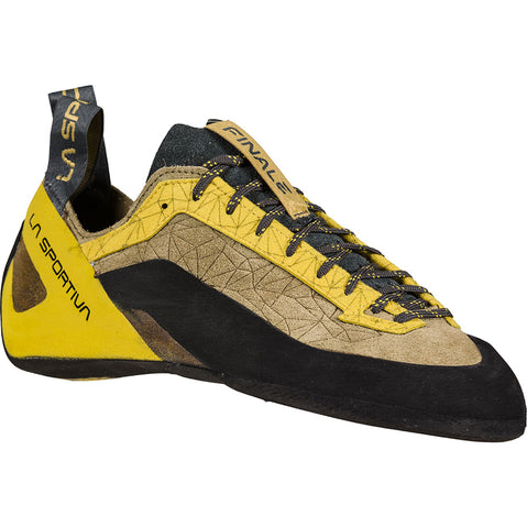 La Sportiva Men's Finale Rock Climbing Shoes in Aloe/Moss angle