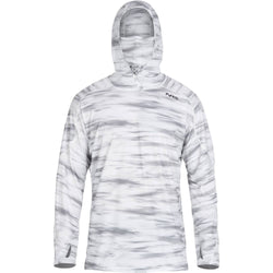 NRS Men's Silkweight Varial Hoodie in Sky Camo front