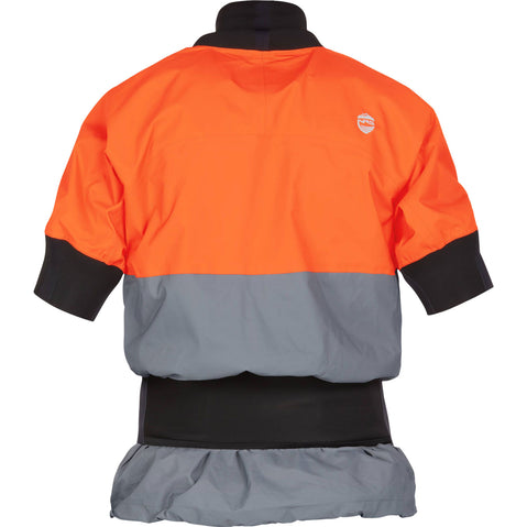 NRS Men's Stratos Shorty Semi-Dry Paddling Jacket in Flare back