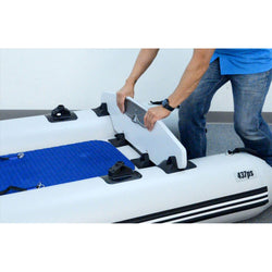 Sea Eagle PaddleSki 437ps Inflatable Kayak 2 Person Swivel Seat Package transom