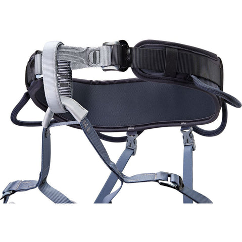 Petzl Corax Climbing Harness in Dark Gray detail