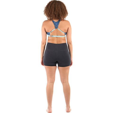 Level Six Womens Sombrio Neoprene Shorts in Black Heather back