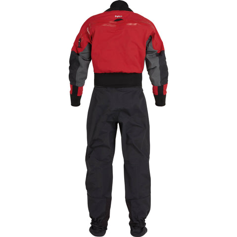 NRS Men's Pivot Drysuit in Red back