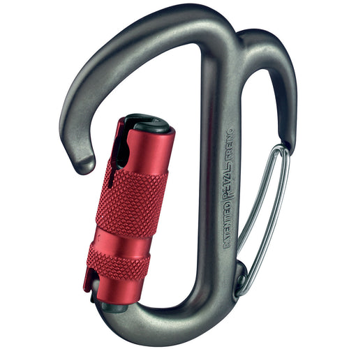 Petzl Freino Twist Lock Carabiner with Friction Spur open