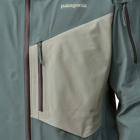 Patagonia Men's Snowdrifter Jacket Noveau Green chest pocket
