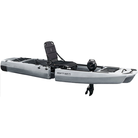 Point 65 N Kingfisher Angler Modular Fishing Kayak in Grey side