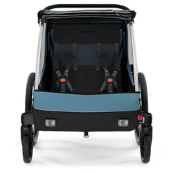 Thule Courier Bicycle Trailer/Stroller in Aegean Blue back