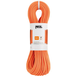 Petzl Volta 9.2 Dry Climbing Rope in Orange packed