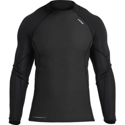 NRS Men's HydroSkin 1.0 Long Sleeve Shirt in Black/Graphite front