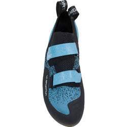 La Sportiva Women's Zenit Rock Climbing Shoes in Pacific Blue/Black top