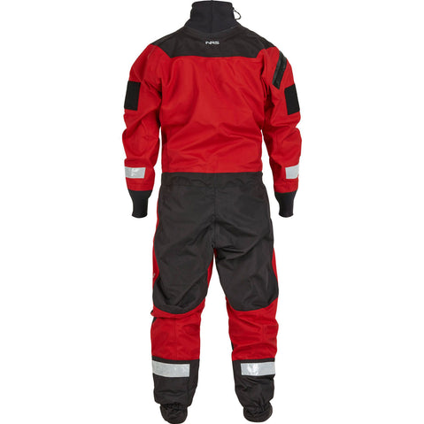 NRS Ascent SAR Dry Suit in Red back