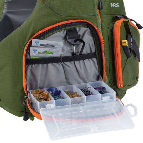 NRS Zander Fishing Lifejacket (PFD) in Charcoal pocket