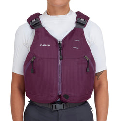 NRS Lucid Lifejacket (PFD) in Plum model front