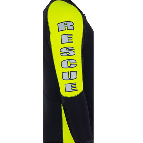 NRS Rescue Wetsuit in Black/Yellow side